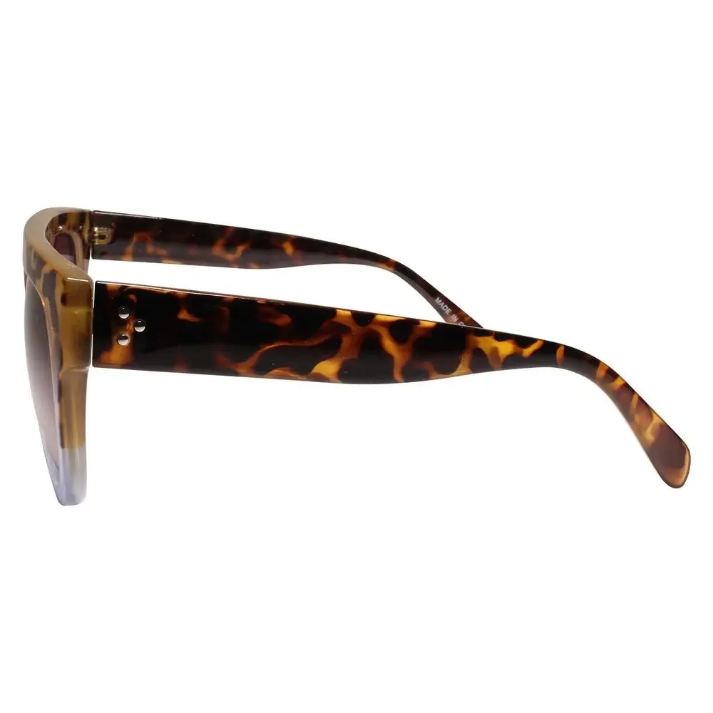 Hip Hop Dapper Clubbing Flat Tortoise Sunglasses